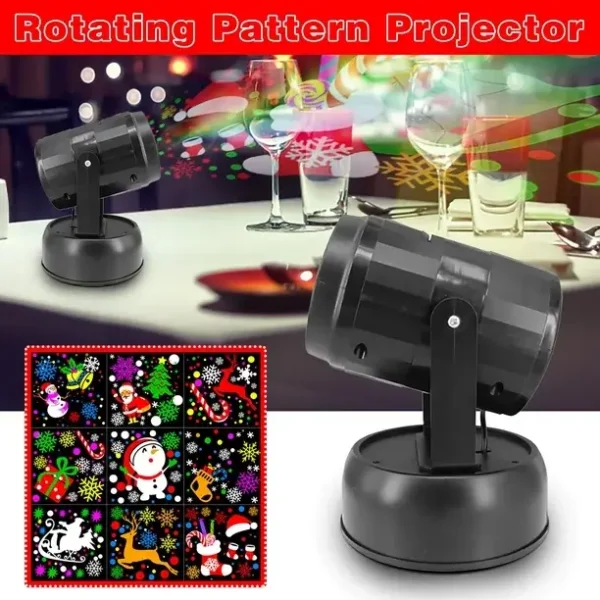 rotating christmas projector light4