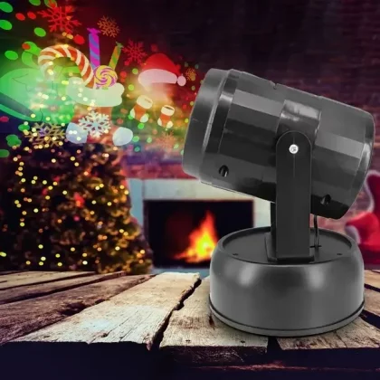rotating christmas projector light1