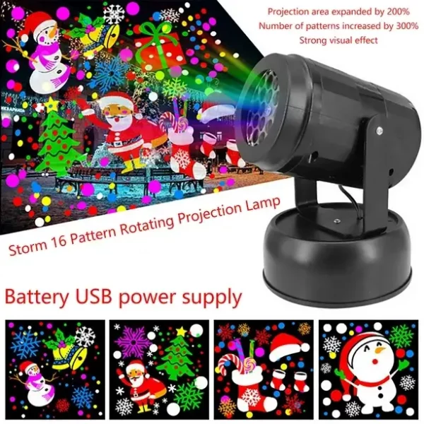 rotating christmas projector light