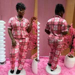 NOVA PINK CHECKERS SET